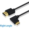 Duttek Mini Hdmi į Standard Hdmi kabelis, Mini Hdmi į Hdmi spiralinis kabelis, itin plonas Hdmi Male į Mini Hdmi Male, palaiko 4k Ultra Hd, 1080p, 3d (hdmi 2.0) (1.2m) (stačiu kampu)