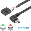 Duttek Mini Usb į Usb jungties dupont kabelis, mini Usb kištukas į 9 kontaktų Usb jungties lizdą, Pcb, pagrindinė plokštė, dupont Usb prailginimo kabelis, 2 vnt.