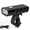 Dviračio priekinis žibintas 2 x Led Usb aliumininis + laidas ir laikiklis