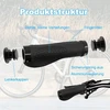 Dviračio vairo rankenos, dviračio rankenos su comfort grip technologija, neslystančios universalios dviračių ir mtb rankenos, skirtos kalnų dviračiams, plento dviračio vairo rankenos (skersmuo 23 mm)