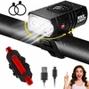 Dviračio žibintų komplektas priekinis galinis Led Usb
