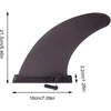 Eabdice banglentės sup pelekas juodas stand up sup, irklentės pelekai sup lentai, irklentei, longboardui (18 x 3.2 x 21.5 cm)