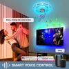 Easy Eagle Led lubų šviestuvas Rgb su bluetooth garsiakalbiu, lubų šviestuvas Led Rgb suderinamas su Alexa, pritemdoma lubinė lempa svetainei, miegamajam, vaikų kambariui, vonios kambariui 28 W 30 cm