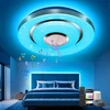 Easy Eagle Led lubų šviestuvas Rgb su bluetooth garsiakalbiu, lubų šviestuvas Led Rgb suderinamas su Alexa, pritemdoma lubinė lempa svetainei, miegamajam, vaikų kambariui, vonios kambariui 28 W 30 cm