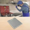 Easybymall metalinis riebalų filtras gartraukiui, 3 vnt. metalinių tinklelių gartraukio filtrų virtuvės gartraukiui, gartraukio filtras, sidabrinis, palaiko oro cirkuliaciją, 310 x 250 x 9 mm