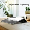 Eazy Case - apsauginis dėklas, skirtas Ipad 10-os kartos 2022 dėklui 10,9 colio išmanusis viršelis planšetinio kompiuterio dėklas išmanusis dėklas stovas atverčiamas dėklas su stovo funkcija miego režimo funkcija dirbtinės odos dėklas juodas