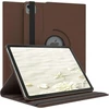 Eazy Case - planšetinio kompiuterio dėklas, skirtas ipad air 6 (2024), apsauginis dėklas 10,9 colio išmanusis viršelis, planšetinio kompiuterio dėklas su pasukimu, skirtas stovėjimui, sulankstomas, 360° pasukamas su stovo funkcija, ruda dirbtinė oda