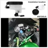 Ebtools universalus stabdžių skysčio rezervuaras motociklų alyvos rezervuaras stabdžių rezervuaras universalus stabdžių rezervuaras priekinis skysčio butelis motociklo pagrindinio sankabos cilindro laikiklis