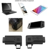 Ecsing 2 mini usb 5 kontaktų kištukų į micro usb lizdą adapterių pakuotė, 90 laipsnių kairės dešinės kampu įkraunamas ir duomenų perdavimo kištuko keitiklio adapteris