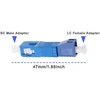 Ecsing 2 x šviesolaidinis adapteris Singlemode 9/125 Sm Sc Male to Lc Female hibridinis šviesolaidinis keitiklis, skirtas Ethernet tinklui ir optinio ryšio įrenginiams