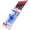 Edding e-1200 rinkinys, 5 flomasteriai su apvaliais galiukais, 0,5–1 mm, karmino raudonumo