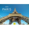 Edition Seidel Premium Paris 2025 kalendorius Din A3 sieninis kalendorius Prancūzija Notre Dame Luvras Eifelio bokštas Metropolio horizontas Peter Schickert
