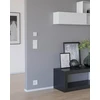 Eglo light switch connect.su jungiklis išmaniesiems namų šviestuvams, zigbee sieninis jungiklis, belaidis jungiklis, skirtas pritemdymui ir spalvos temperatūrai reguliuoti, magnetinis sieninis laikiklis