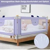 Lova Ejoyous apsauga nuo kritimo vaikiška lovelė, reguliuojamo aukščio lovos barjeras kūdikiams, lovos apsauginiai varteliai, vaikiškos lovos barjeras vaikams, nešiojami lovelės apsauginiai varteliai, skirta ir