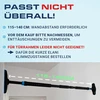 Elani – prisitraukimų štanga, skirta montuoti ant sienos, 115–140 cm – be gręžimo – su saugiu laikikliu ir gulsčiuku – pull up bar koridoriui | prisitraukimų štanga luboms ir gimnastikos skersinis patalpose, pullup bar prisitraukimams