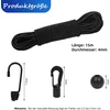 Elastinis lynas 4 mm x 15 m su kabliais ir rutuliukais