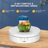 Elektrinis patefonas, Couleeur 360° krypties ir greičio reguliuojamas mini besisukantis patefonas, 10 kg automatinis patefonas fotografijai su 5 foniniais skydais papuošalams pristatyti