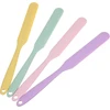 Elevatetech 4 dalių 24 cm silikoninių mentelių rinkinys, nelipnios guminės mentelės, karščiui atsparių virtuvės įrankių rinkinys, raugo priedai, kepimo priedai, galima plauti indaplovėje (4 spalvos)