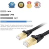 Elfcam® - 3m Cat 8 ethernet kabelis, apvalus lan wan tinklo kabelis, cat8 sftp 28awg, 2000mhz 40gbps su rj45 jungtimis, juodas (3m)