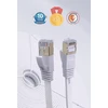 Elfcam Cat 7 Ethernet kabelis, 1.5m, plokščias, paauksuoti Rj45 jungtys