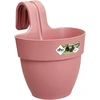 Elho Vibia Campana Easy Hanger S 21 vazonas balkonui ir laukui, skersmuo 20,5 x aukštis 26,5 cm, rožinis / pudros rožinis