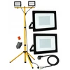 Emos Led prožektorius halogeninis 2x 50w + stovas ir laidas