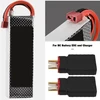 Emsea 4 dalių akumuliatoriaus adapteris rc jungtis, suderinama su t-r-x female į t male, tinkama rc lipo akumuliatoriui esc įkrovikliui dronui automobiliui valčiai