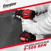 Energizer 20v akumuliatorinis perforatorius - 60nm, 0-1850rpm, 13mm griebtuvas, sukimo momento nustatymai - minkšta rankena - diržo spaustukas - akumuliatorius nepridedamas