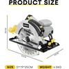 Enventor diskinis pjūklas 1200w, 185mm, su lazeriu ir kreipiančiąja