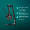 Epos Impact 1061t Anc profesionalios bluetooth ausinės – dvipusės, adaptyvus Anc, Ai balso atpažinimas, Brainadapt technologija, aukščiausios kokybės garsas didelio tankio biuro aplinkoms