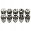 Er16 цанговых патронов rinkinys, 10 mm, sidabrinis