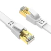 Ercielook Cat8 lan kabelis 0,15 m, 2 vnt., didelės spartos tinklo kabelis 40 gbps su paauksuota rj45 jungtimi, skirtas maršrutizatoriui/žaidimams/modemui
