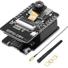 Esp32-cam wifi bluetooth modulis binghe esp32-cam kūrimo plokštė su ov2640 kamara moduliu + 2.4g išorinė antena + esp32-cam-cm programavimo modulis su mini usb suderinamas su arduino