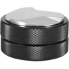 Espresso grūstuvas kavos pupelių presavimo įrankis, nerūdijančio plieno kavos grūstuvas, nerūdijantis kavos pupelių presavimo įrankis 51 mm juodas espresso platintojas namų kavinėms (trimis kampais)