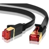 Ethernet gigabit lan tinklo kabelis (rj45) advanced cat 7 | auksinės jungtys | 10 gbps 600 mhz | 10/100/1000 mbit/s | patch kabelis | stp | suderinamas su cat.5 / cat.5e / cat.6 | switch/router/modem/patch panel / access point / patch fields | 2m Ibra Fla