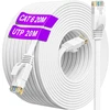 Ethernet kabelis Cat 6, 20m, plokščias, didelės spartos tinklo laidas Rj45