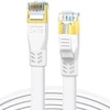 Ethernet kabelis Cat 8, 5m, 40 Gbps, 2000 Mhz, plokščias, paauksuoti jungtys