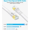 Ethernet kabelis Cat 8, 5m, 40 Gbps, 2000 Mhz, plokščias, paauksuoti jungtys