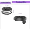 Evenlinkics ritė, skirta aldi gardenline glr glt ir einhell gc-et 4530 set, siūlų ritė 3405685, ritės dangtelis tle-02-1 (4 atsarginės ritės + 1 ritės dangtelis)