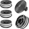 Evenlinkics ritė, skirta aldi gardenline glr glt ir einhell gc-et 4530 set, siūlų ritė 3405685, ritės dangtelis tle-02-1 (4 atsarginės ritės + 1 ritės dangtelis)