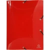 Exacompta 56700e Crystal aplankas Din A3 formatui su 3 atvartais ir 2 elastinėmis juostelėmis, pagamintas iš skaidraus tvirto plastiko, skirtas dokumentams, skirtas biurui ir mokyklai, skaidrus