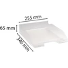 Exacompta Letter Tray Combo Midi dėklas laiškams, tvirtas A4+, 347 x 255 x 65 mm - skaidrus, 6 vnt.