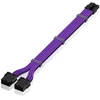 Ezdiy-fab psu 12 kontaktų į dvigubą 8p prailginimo kabelį su pcie sleeve 16awg, skirtas rtx 3060ti 3070 3080 3080ti 3090 - violetinė [300mm]