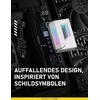 Ezdiy-fab shield 24 kontaktų kampinis adapteris su infinity mirror argb apšvietimu, atx 24 kontaktų maitinimo jungtis, 5 v 3 kontaktų argb sync - 180 laipsnių baltas 1 vnt.