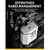 Ezdiy-fab shield 24 kontaktų kampinis adapteris su infinity mirror argb apšvietimu, atx 24 kontaktų maitinimo jungtis, 5 v 3 kontaktų argb sync - 180 laipsnių baltas 1 vnt.