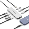 Ezquest usb-c gen 2 adapteris su 7 prievadais - 3x usb-c 10 gb/s gen 2, 3x usb 3.0 5 gb/s prievadai ir 1x usb-c maitinimo šaltinis 3.0 su 5 gb/s duomenų perdavimu