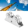 Fafeicy V formos griovelio ratukas, 130 x 33 x 60 mm nerūdijančio plieno ritininės durų bėgelio ratukas, 48 mm skersmens ir 24 mm pločio, skirtas roletams su apverstu bėgeliu