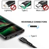 Fasgear Usb C kabelis, 4 vnt. 0,3 m Usb Type C 2.0 kabelis greitam įkrovimui ir didelės spartos duomenų perdavimui, suderinamas su Moto G7 Galaxy S10 One-plus 7 7pro Xperia L1 Hua-wei P20