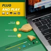 Febniscte 32gb medinis lapelis usb 2.0 atmintinė su graikinių riešutų dėžute