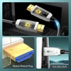 Feizlink 8k Hdmi šviesolaidinis kabelis 5 m, Hdmi 2.1 kabelis 48gbps didelės spartos, 8k @ 60hz 4k @ 120hz dinaminis Hdr Earc Dolby, suderinamas su Blu-ray/tv Box/hdtv/projektoriumi/žaidimų Konsole/avr